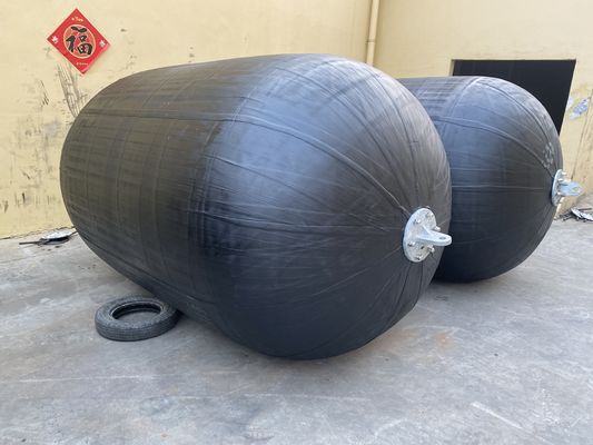 설계 압력 0.05-0.08MPa Pneumatic Rubber Fender Sling 타입 배 기착 작업에 적합한 쉬운 설치