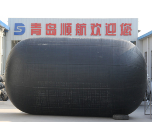 검은 색 잠수함용 스링 펜더 고무 찌른 나일론 코드 천 직경 300 ~ 4700mm
